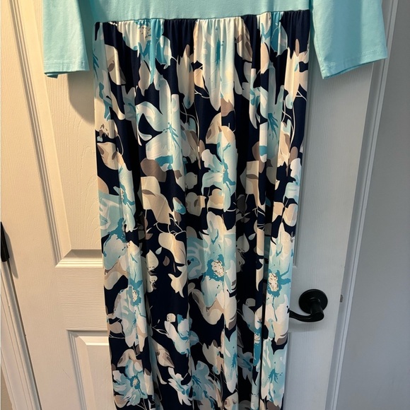 Floral long women’s maxi dress size large - Picture 5 of 7